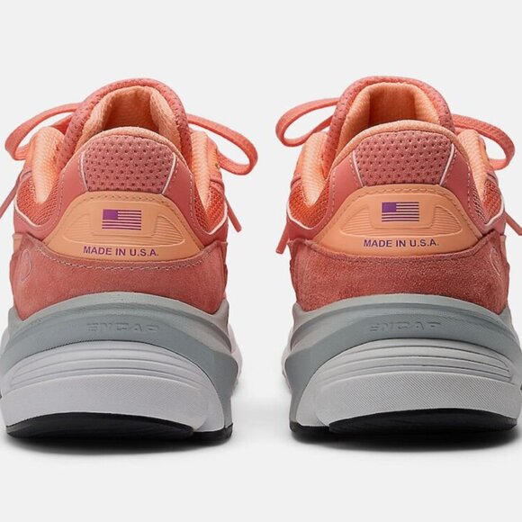 New Balance 990 v6 Mens Size 7.5 Womens 9 Made in USA Salmon U990SR6 Shoes NEW - Picture 4 of 11